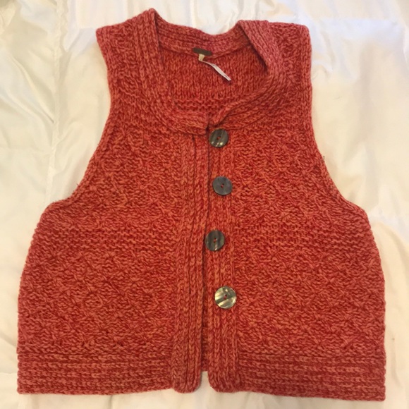 Free People Jackets & Blazers - Free People knit cropped vest